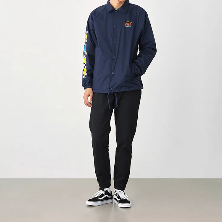 Vans Jackets Men Navy Blue-4