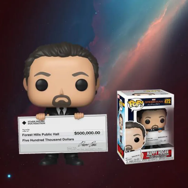 Funko Pop Marvel Spider Man Hero Expedition Happy Hogan Scale Figures-2