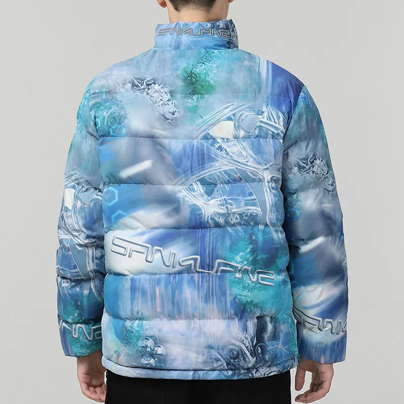 Timberland Multicolor Stand Collar Puffer Jacket Men's Multicolor-3