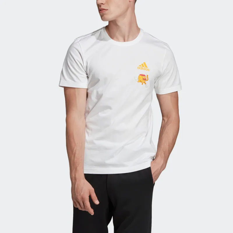 Adidas T Shirts Men White-2