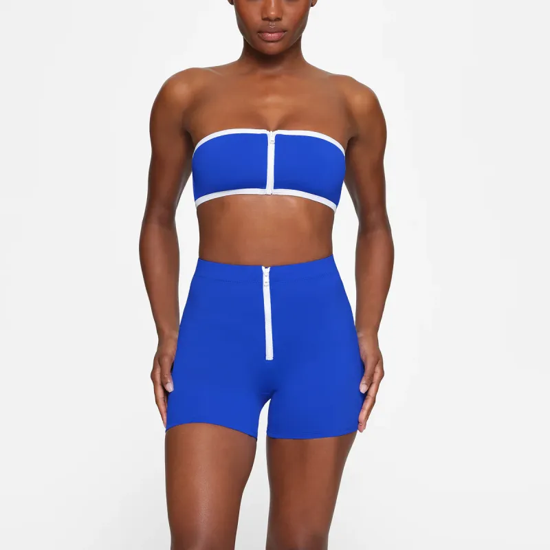 Skims Swim Mid Waist Short Cobalt-1