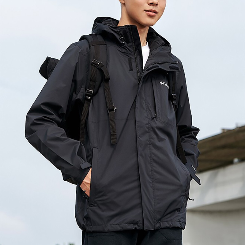 Columbia Windbreaker Jackets Men Black L - POIZON