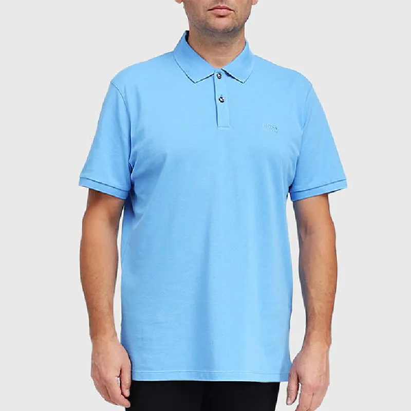 HUGO BOSS Polo Shirts Men Sky Blue-1