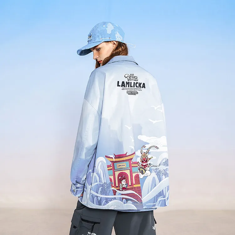 LAMLICKA Shirts Unisex Blue-4