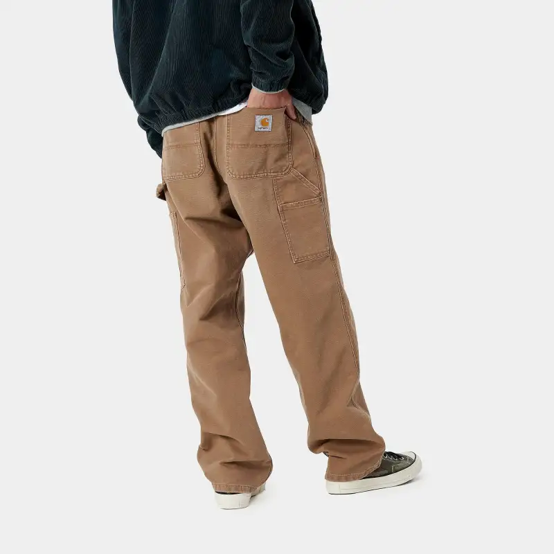 Carhartt WIP Single Knee Dearborn Canvas 12oz Relaxed Straight Fit Pants-4