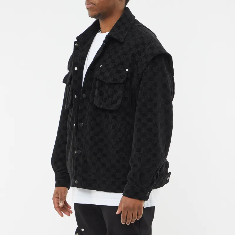 FANBIOU SS22 Loose Fit Jacket Unisex Black-5