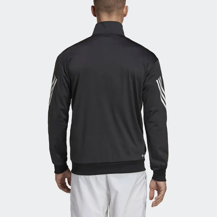 Adidas Free Shipping With AdiClub 3 Stripes Knit Tennis Jacket-2