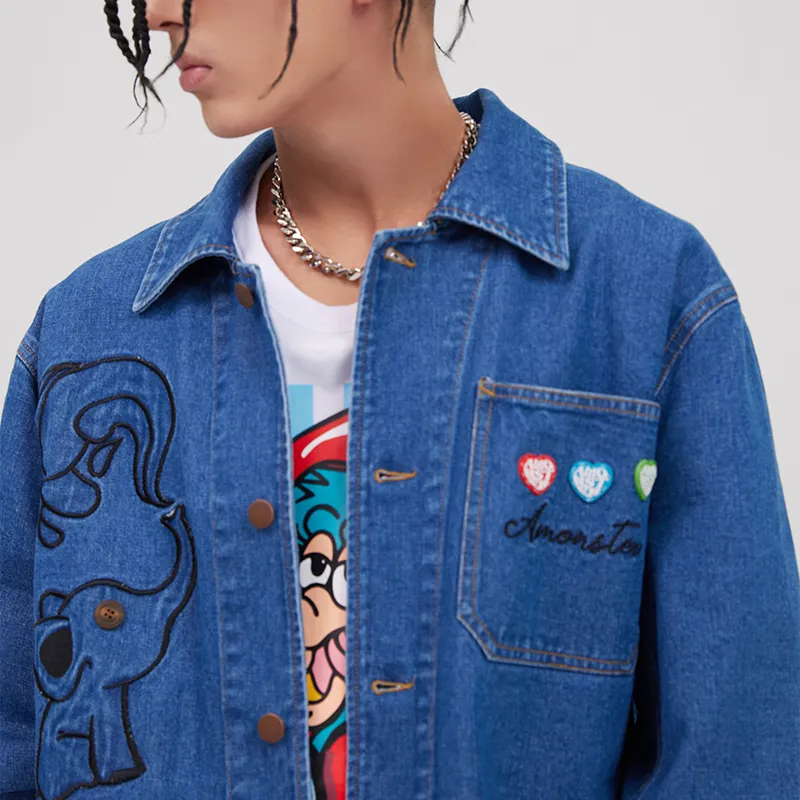 AMONSTER Denim Jackets Unisex-8