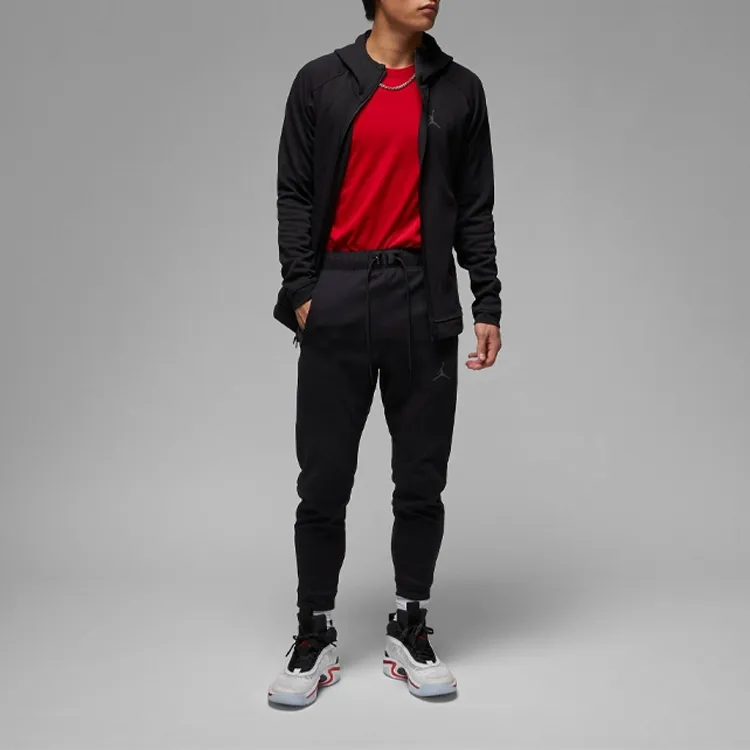 Jordan Knitted Sweatpants Men Black-2