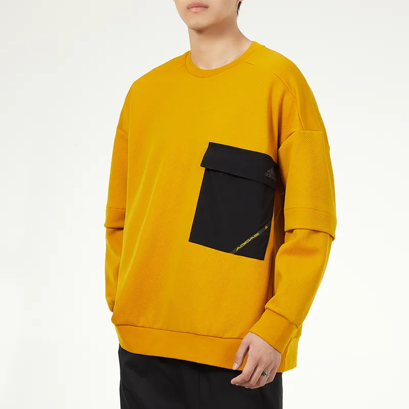 Adidas Sweatshirt Men's Bright Yellow-4