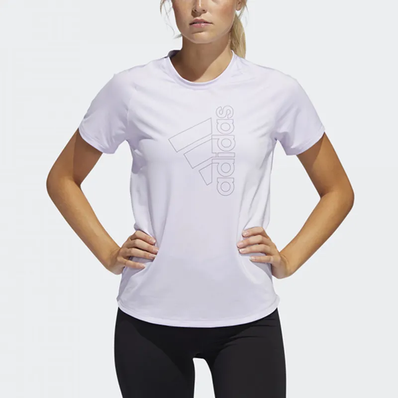Adidas T Shirt Women's Light Purple-2