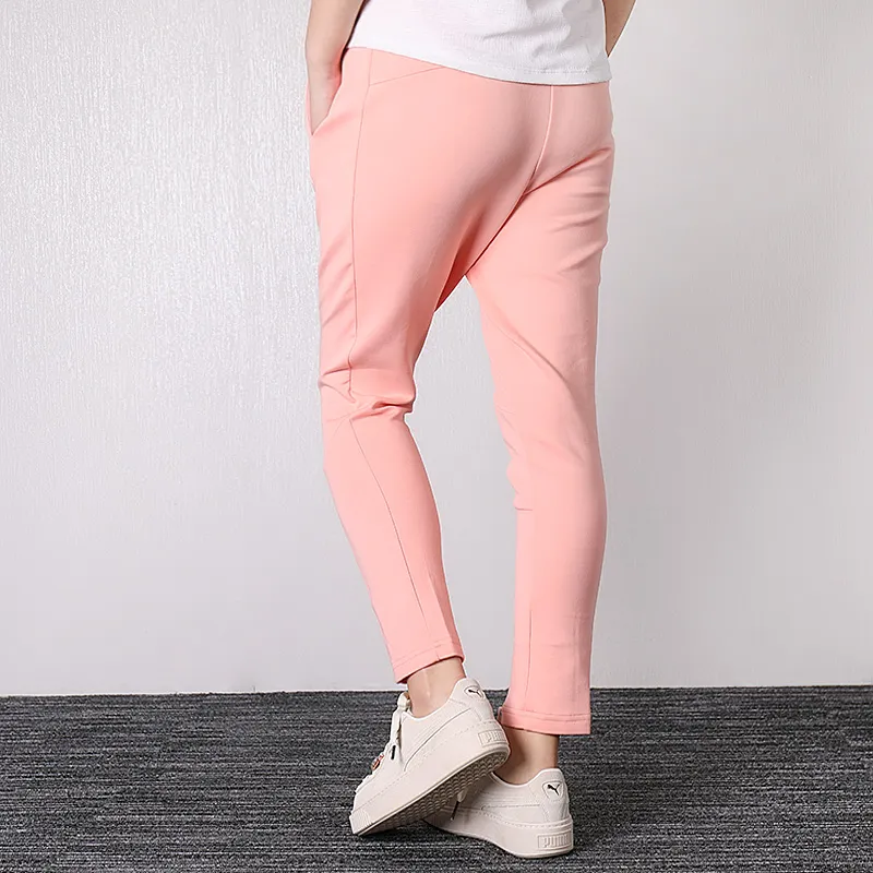 PUMA Knitted Sweatpants Women's Peach Pink-3