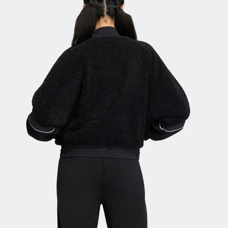 Adidas Cropped Coats Women's Black-2