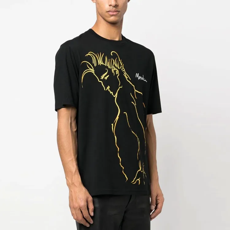MOSCHINO Graphic Printed Crewneck T Shirt-3