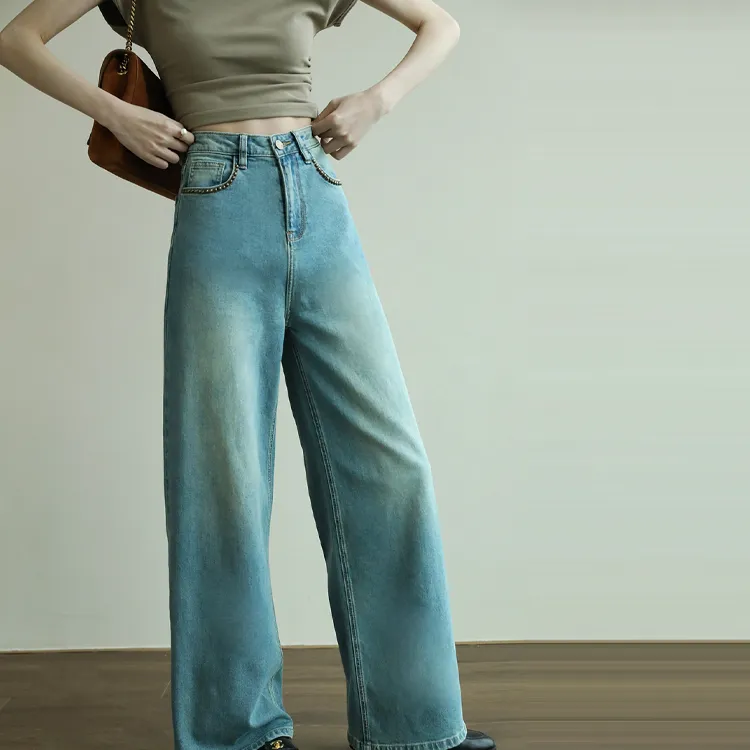 Luqingyi Jeans Women's Blue-2
