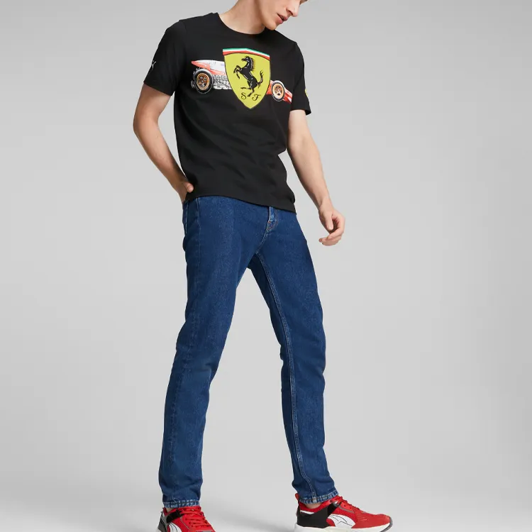 PUMA T Shirts Men Black-2