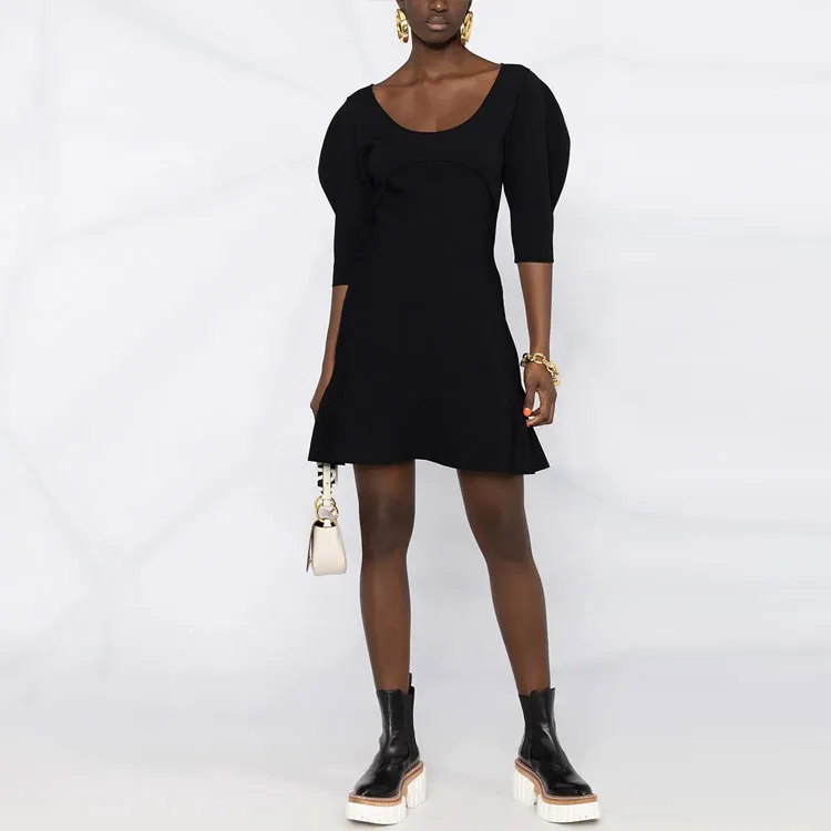 Stella McCartney Long-Sleeved Dresses Women's Black-1