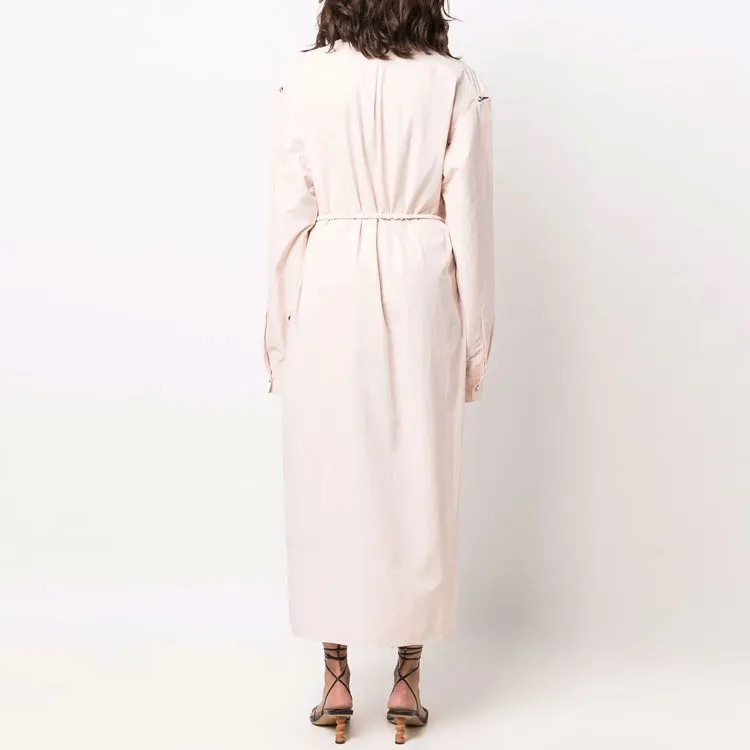 NANUSHKA Tied-waist Cotton Shirt Dress-2