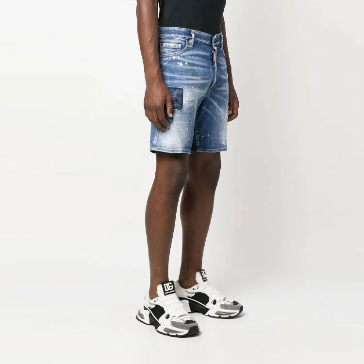 DSQUARED 2 Distressed Denim Shorts-3