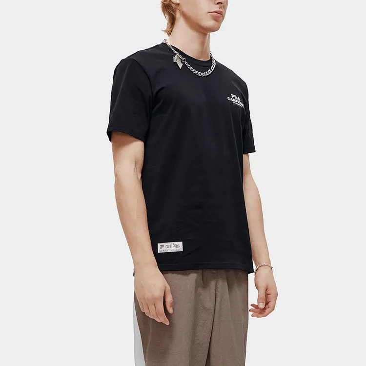 FILA FUSION T Shirt Men's Pitch Black-6
