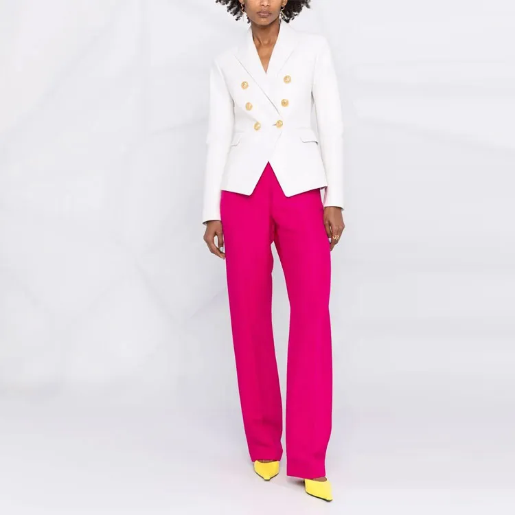 BALMAIN Double breasted Leather Blazer-1