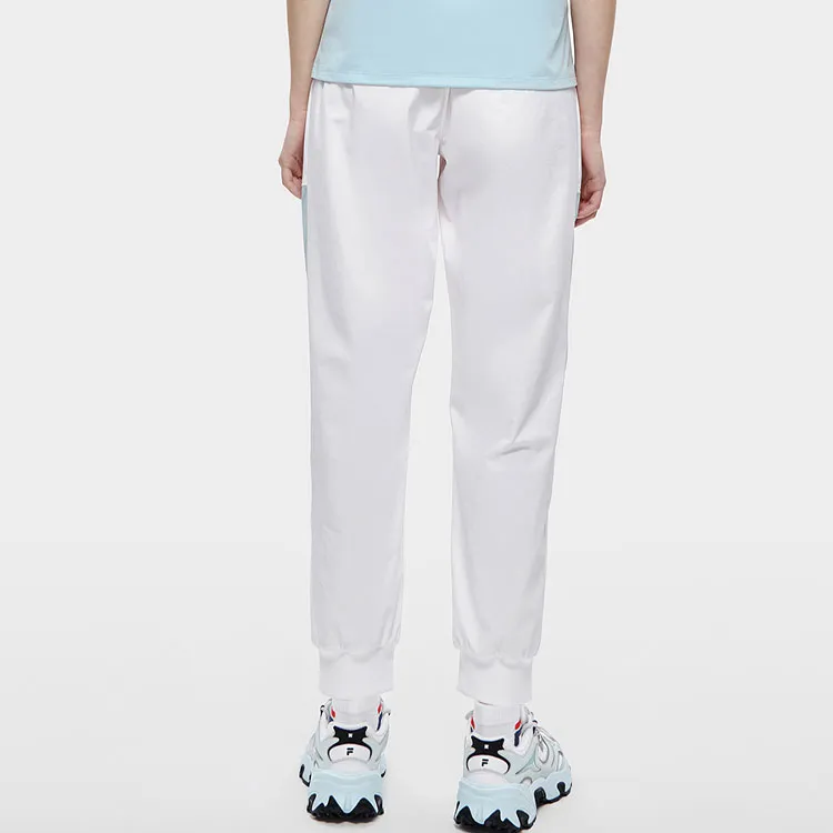 FILA FUSION BASEBALL Series Knitted Sweatpants Women's Standard White-3