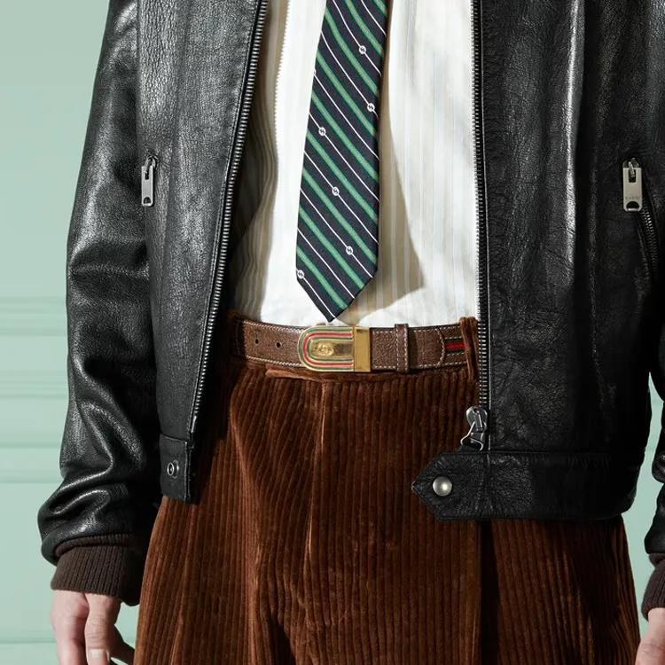 GUCCI Interlocking G Buckled Belt-3