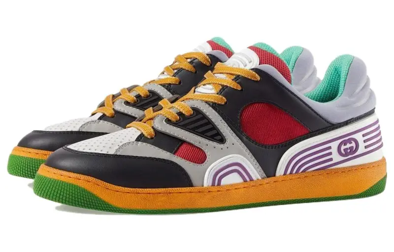 GUCCI Basket Sneaker 'Black Demetra'-6