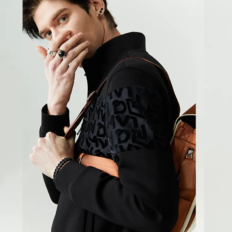 DAVID NAMAN Sweatshirts Men Black-7