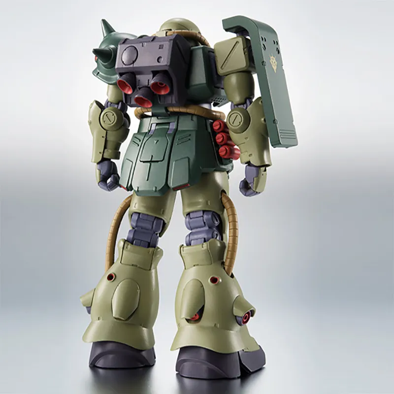 BANDAI ROBOT Soul MS-06FZ Zaku II Gundam 0080 ANIME Assembled Models 12.5cm-3