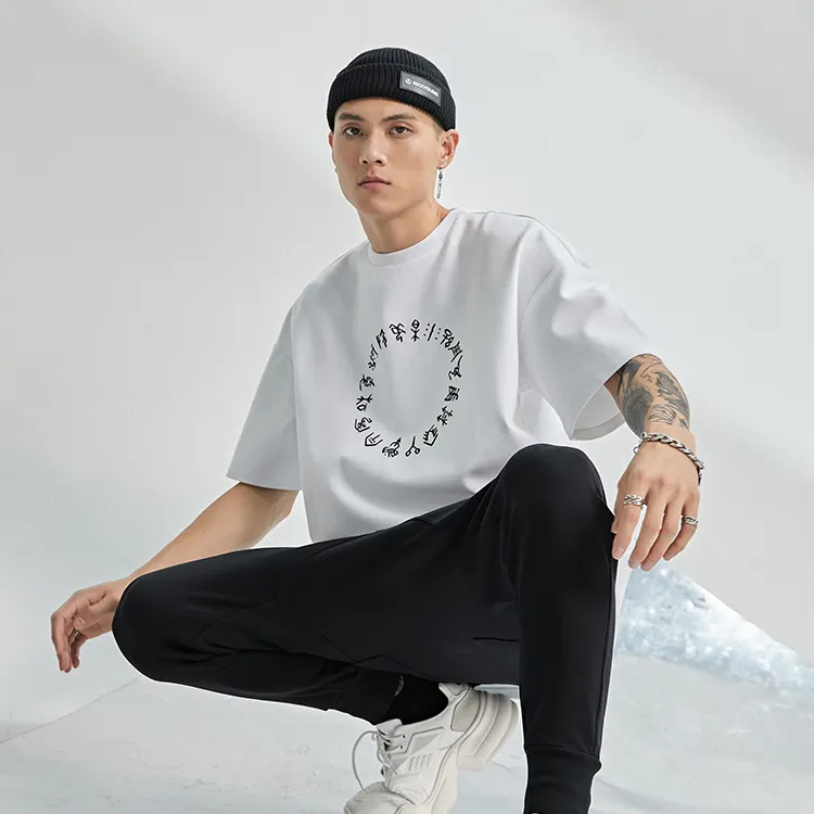 RICKYOUNG Jogger Casual Pants Unisex Black-5