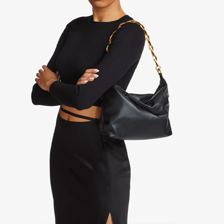 Jimmy Choo Diamond Zip up Leather Shoulder Bag-8
