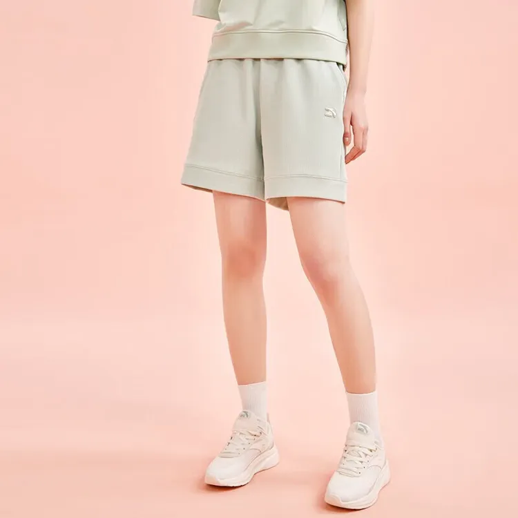 Anta Life Collection Casual Shorts Women's Mugwort Green-1