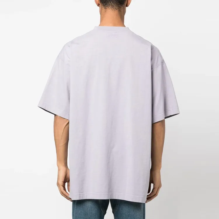 Vetements T-Shirts Men Lavender Purple-2