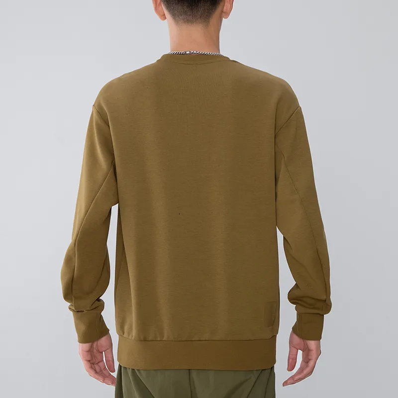 Adidas Sweatshirts Men Dark Khaki-3