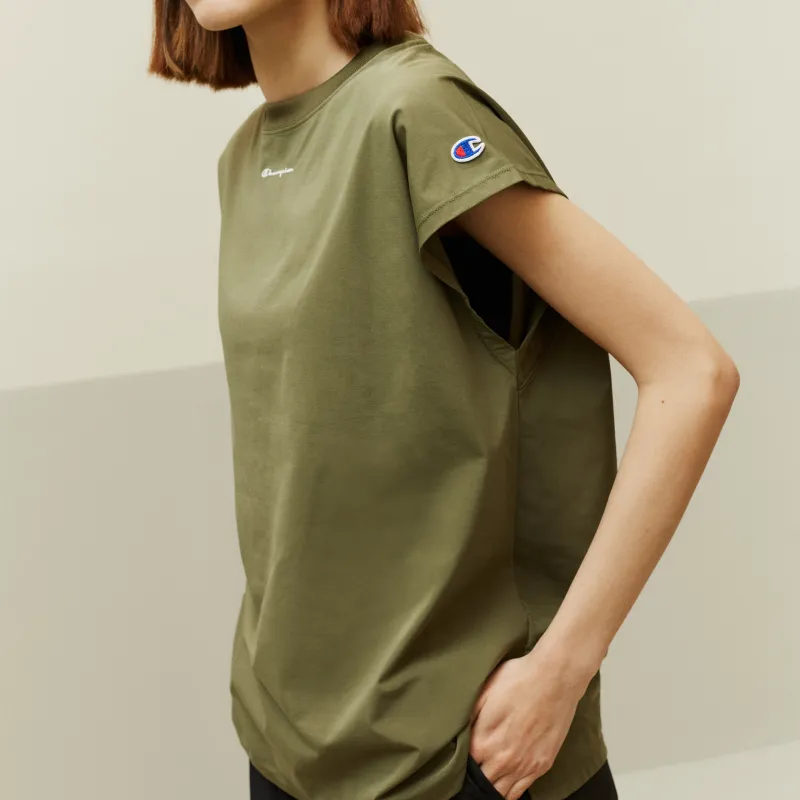 Champion Fitted T-Shirt Japan Version Women's-13