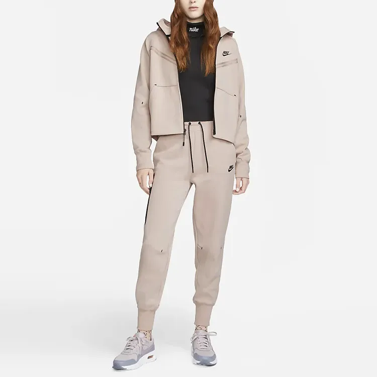 Nike Sportswear Women's Tech Fleece Full Zip Hoodie Pink Oxford/Black-2