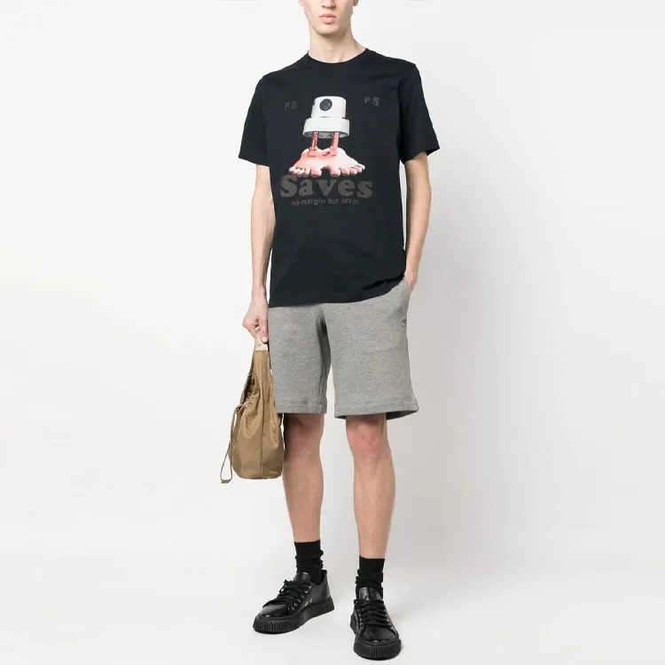 Ps Paul Smith Zebra patch Organic cotton Track Shorts-1