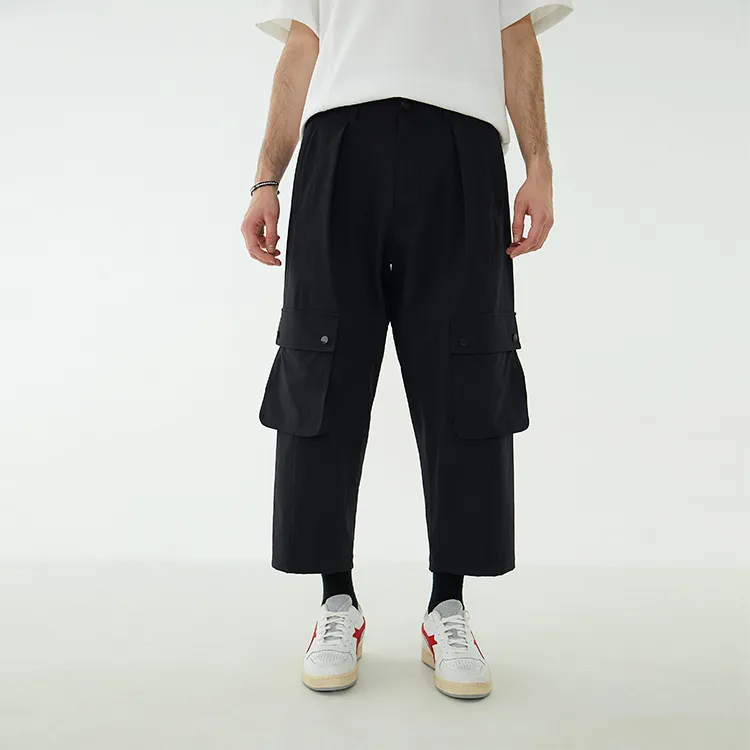 Diadora Straight Casual Pants Men's Black-3