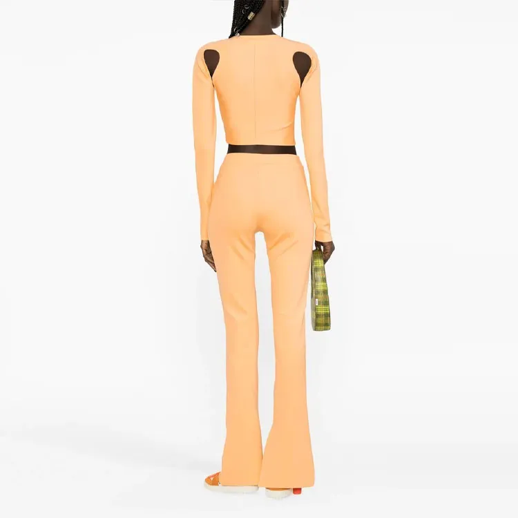 OFF WHITE Sleek Logo Printed High Waist Leggings-2