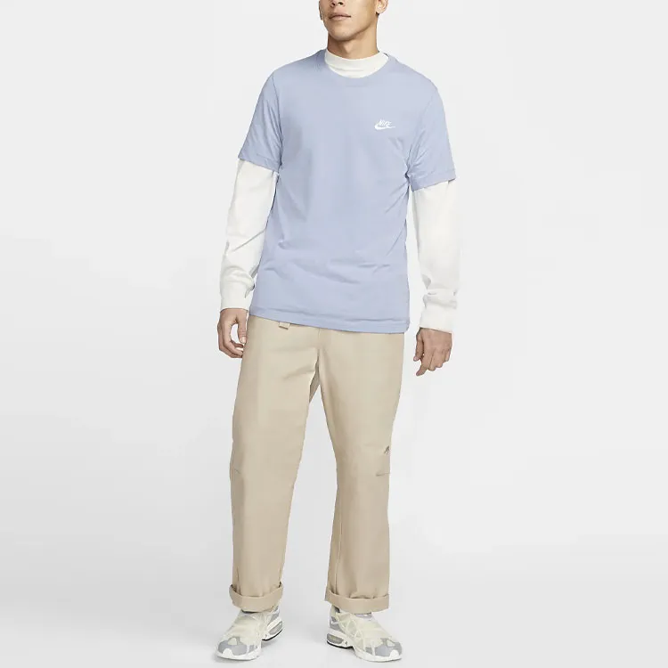 Nike Sportswear T Shirts Men Slate Blue-1