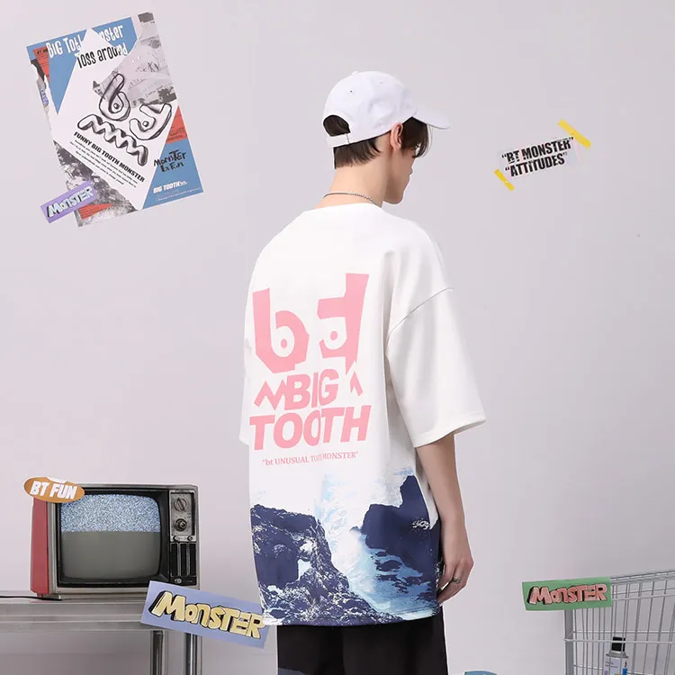 Bt Elbow-Length Sleeved T-Shirt Unisex White-3