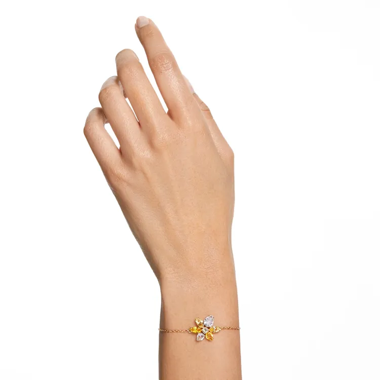 Swarovski Gema Flower Gold-plated Bracelet-3
