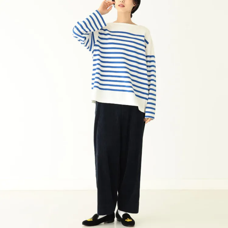 Beams T Shirts Women's Blue With White Lettering-5