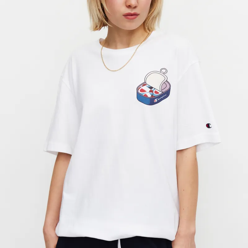 Champion T Shirts Unisex White-3