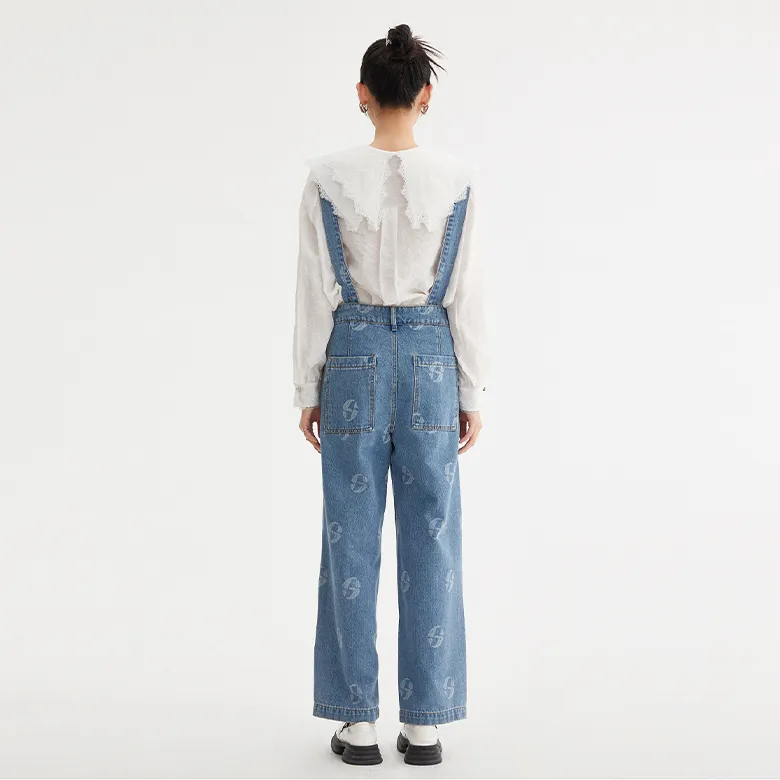 LOFT SHINE Overalls Women's Denim Blue-2
