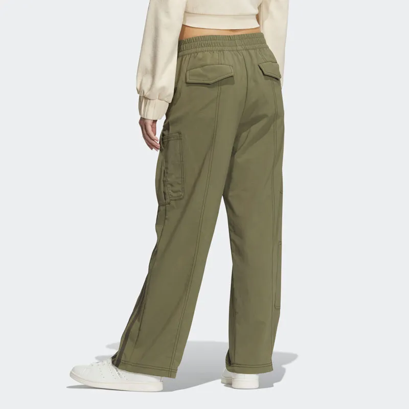 Adidas Originals Casual Pants Women's Strata Olive Green-2