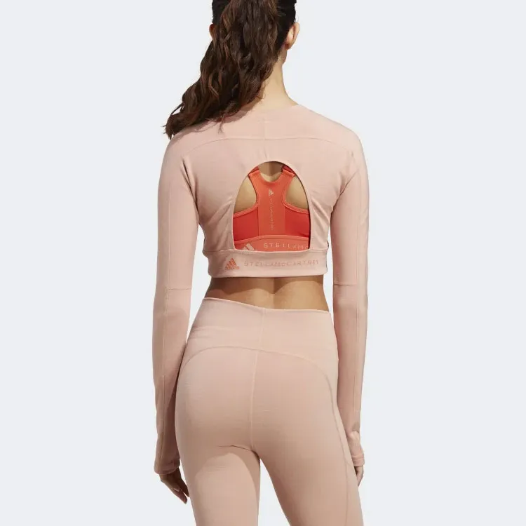 Adidas Crop Tops Women's Pink-1
