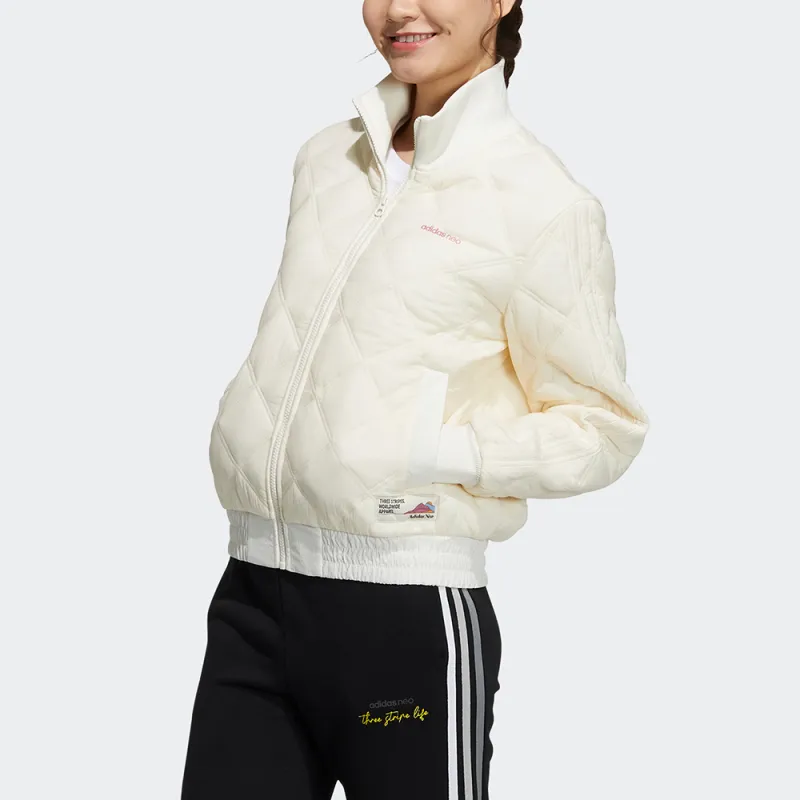 Adidas Neo Puffer Jacket Winter Women's Ivory-1