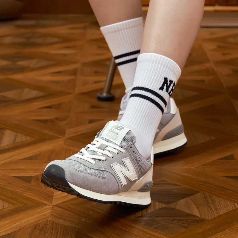 New Balance 574 Grey White 2023-6